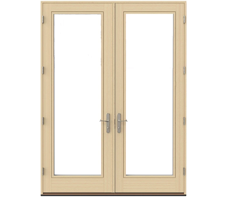 Nashville Pella Lifestyle Series Wood Double Hinged Patio Doors